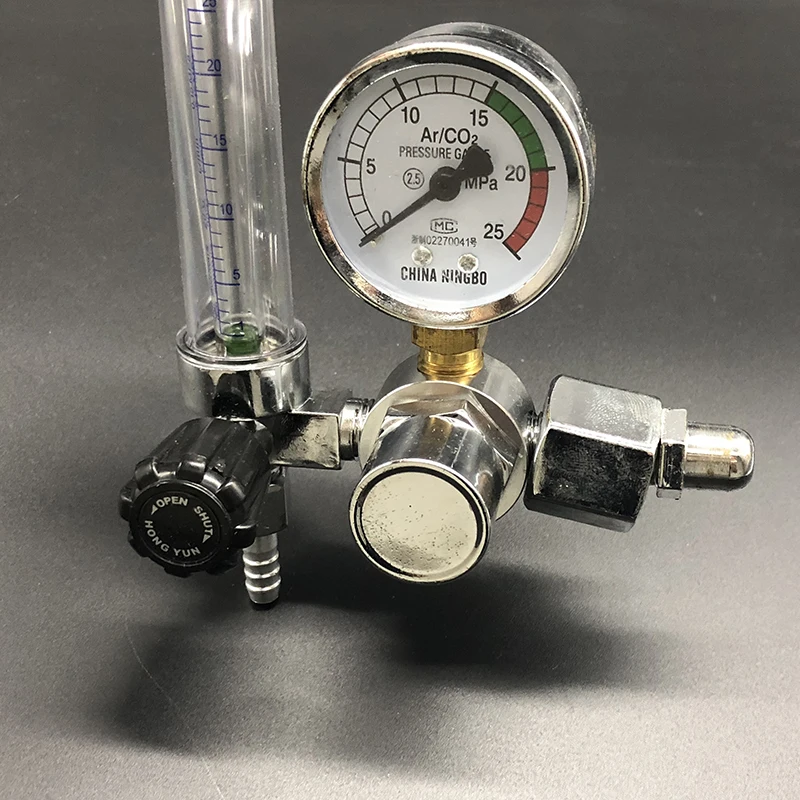 Высококачественная Сварка газового счетчика аргона CO2 регулятор потока давления MIG MAG сварочный Манометр 0-25 МПа для электроинструмента