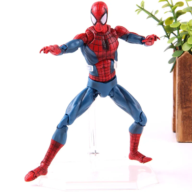 Мстители MAFEX № 075 человек-паук удивительный человек-паук ПВХ фигурка Коллекционная модель игрушки супергерой
