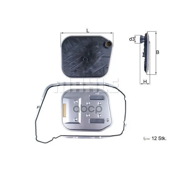 Фильтр Акпп С Прокладкой Audi A4/A5/A6/A7/A8 10- Mahle/Knecht Hx189kit Mahle/Knecht арт. HX189KIT
