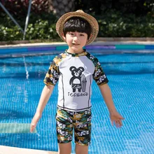 Детский купальный костюм для маленьких мальчиков, детский купальный костюм-бикини для мальчиков, Раздельный купальник среднего размера плюс