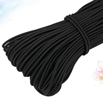 

White 100M Round Ribbon String Elastic Band Stretch Cord DIY Accessories for Mask Making -2.5mm