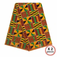 Африканская восковая ткань с принтом Хлопок Шитье Анкара африканская ткань 12 ярдов Нигерия Гана ткань для DIY свадебного платья 91626
