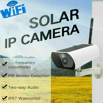 

Wifi HD Solar Powered IP Camera Outdoor Waterproof CCTV Night Vision Security