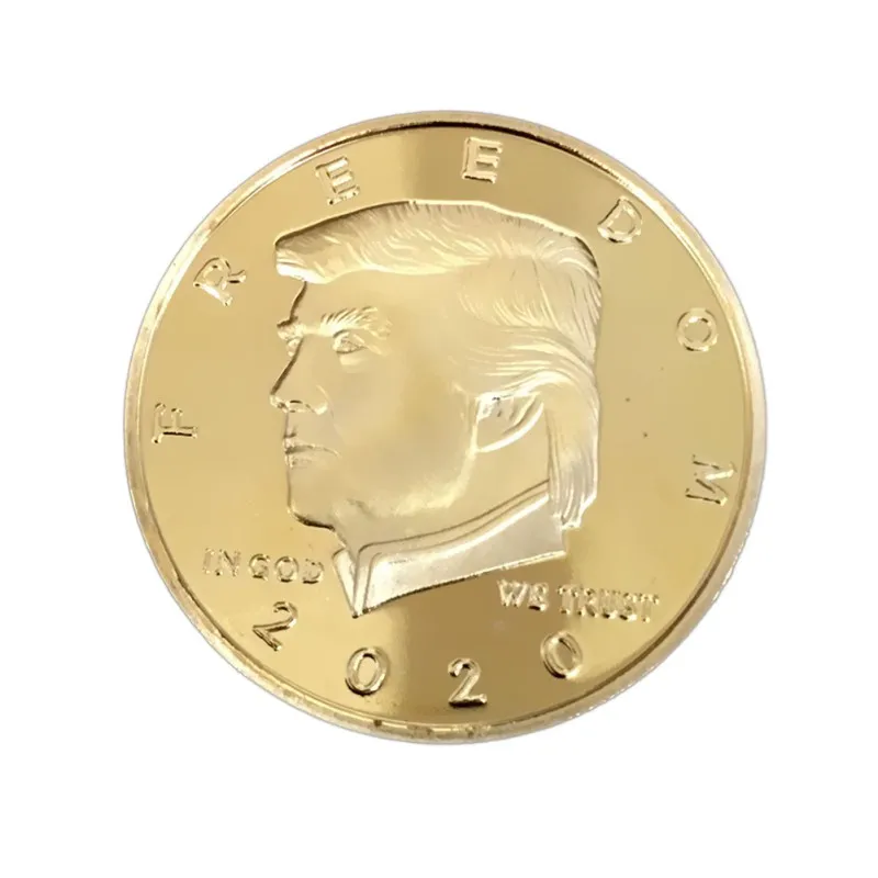 Памятные коллекционные монеты Trump коллекция Believe in God US Donald Fancy позолоченный
