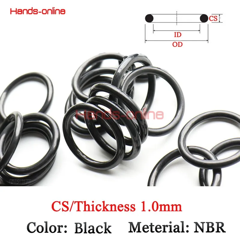 Thickness/CS 1mm Rubber Ring NBR Sealing O O-Ring Seal Gasket Oil Washer nitrile ring gaskets ID 0.5mm-188mm | Обустройство дома