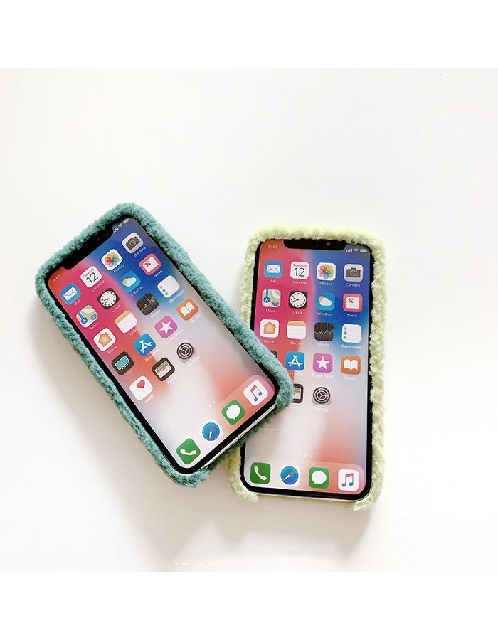 GlamPhoneCase сплошной цвет плюшевый чехол для iPhone X XS Max XR Мягкий силиконовый чехол для iPhone 7 8 6 6s Plus чехол