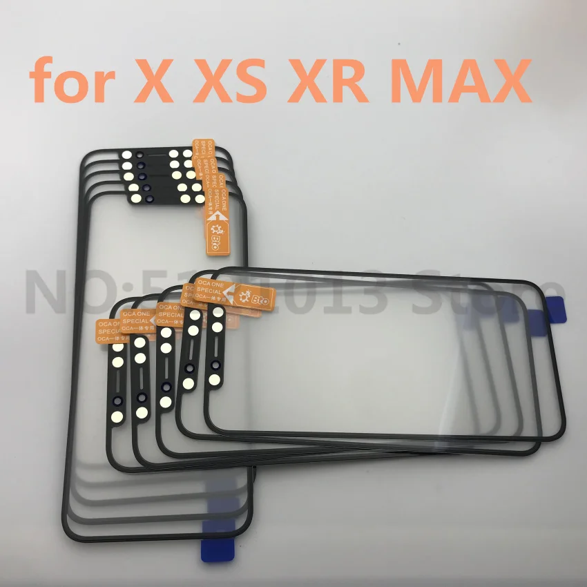 ЖК передний экран внешнее стекло Лен с OCA в сборе для iPhone X XS XR XS MAX сенсорная панель стекло Замена Запчасти для ремонта