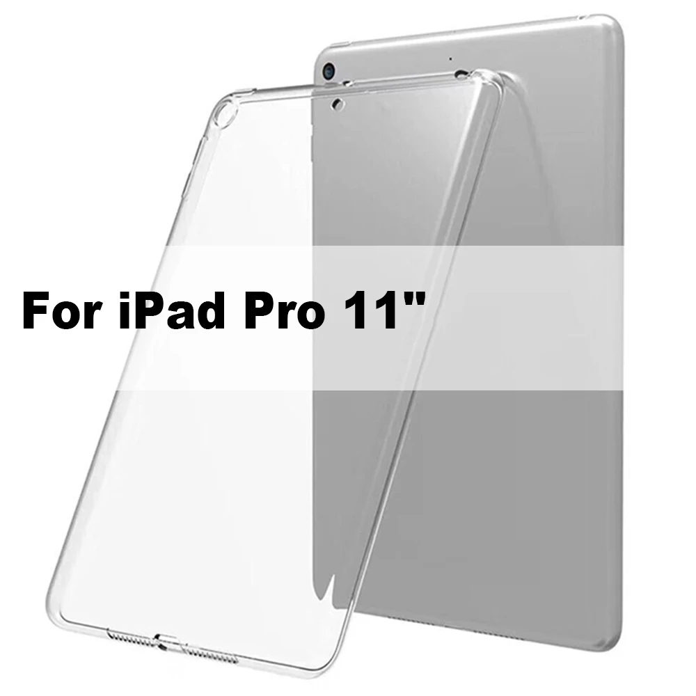 Прозрачный Гибридный резиновый защитный чехол для iPad mini/Air/Pro 9," 10,2" 10," прозрачный защитный чехол - Цвет: iPad Pro 11 2018