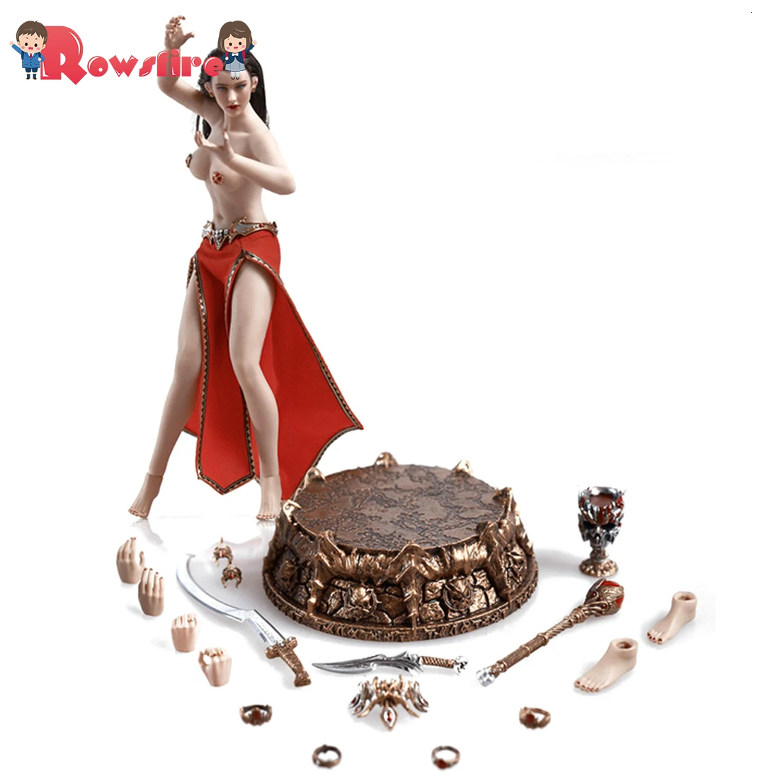 

15cm 1/12 Action Figure Realistic Headsculpt DIY Handmade Empress Vampire Soldier Model