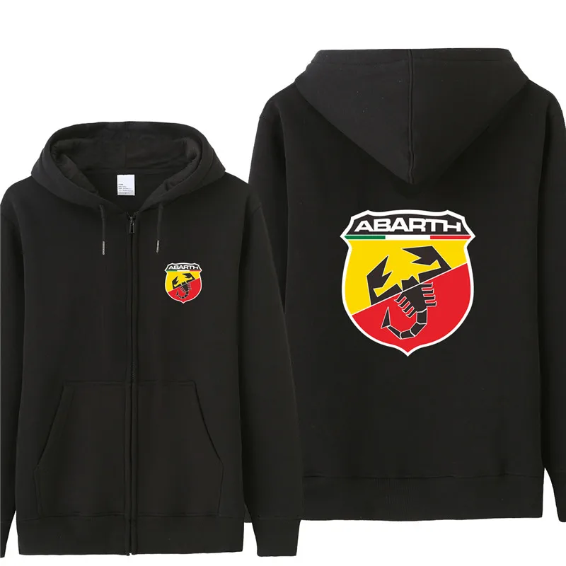 Autumn Abarth Hoodies Men Fashion Coat Fleece Pullover Unisex Man Abarth Sweatshirts - Цвет: as picture