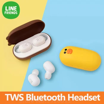 

Line Friends Tws Bluetooth Earphone Wireless Bluetooth 5.0 Waterproof Mini Earbuds with Mic Charging Box