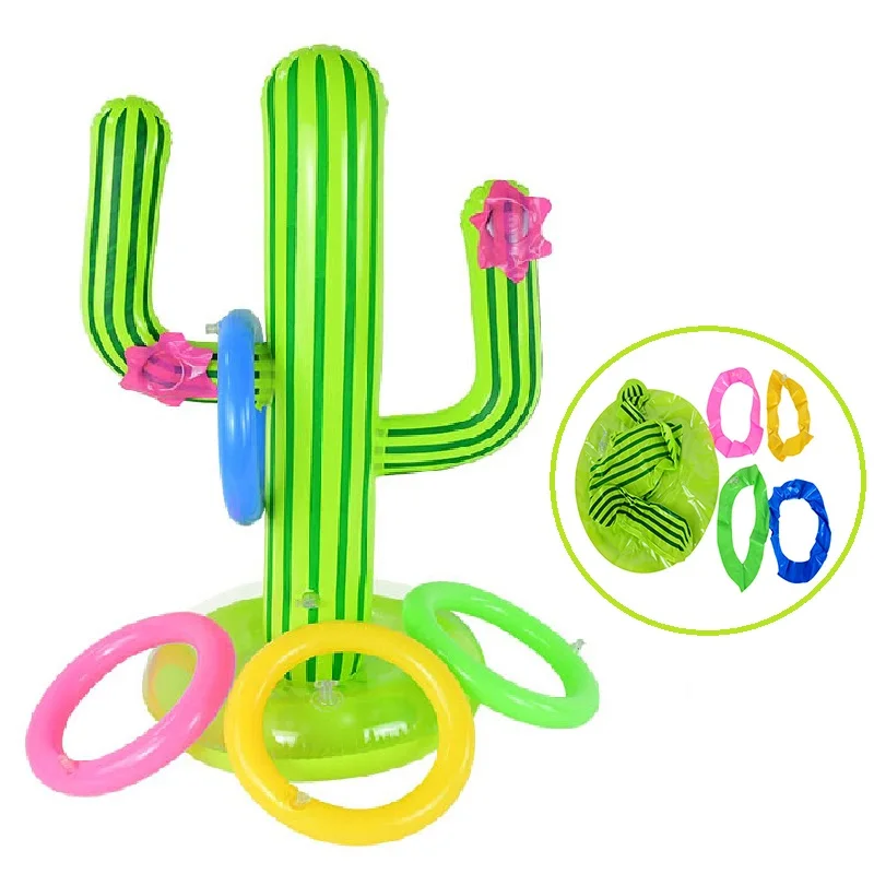 

Inflatable Cactus Shaped Balloon With Ferrule For Kids Toy Gifts DIY Birthday Wedding Swimming Pool Outdoor Party Decor Supplies