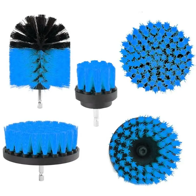 C Electric Drill Brush Kit Tile Tub Grout Scrubber Cleaning Drilling Brushes - Цвет: C