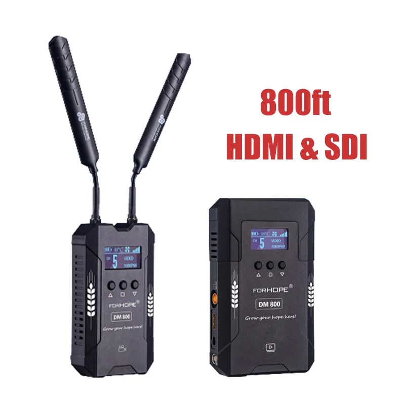 ForHOPE DM800ft видео Беспроводная система передачи HDMI SDI видео передатчик и приемник для прямой трансляции свадебных фильмов