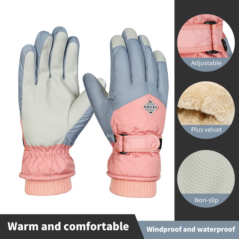 

2021 NEW Winter Keep warm Gloves Unisex Snow Windproof Mittens Cycling Bicycle Bike Outdoor Camping Sports Ski Warm Gloves