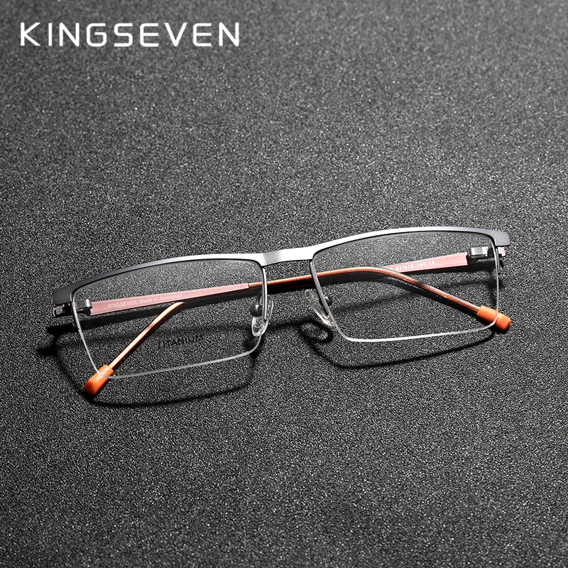 KINGSEVEN 2020 оптические очки из титанового сплава Мужские квадратные для