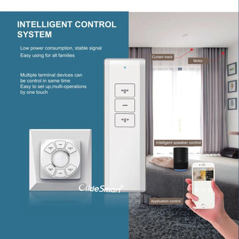 DIY Wifi Smart Automatic Curtain Motor Track System,Automatic curtains motor,aut