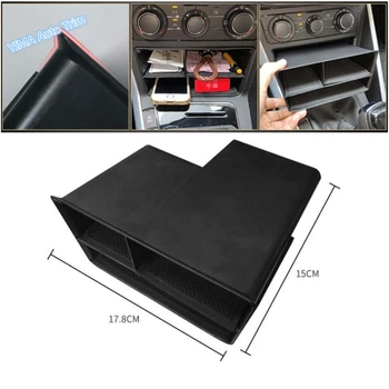 

Lapetus Auto Styling Door Handle Armrest / Middle Container Holder Tray Storage Box Cover Fit For VW Volkswagen Polo 2019 2020