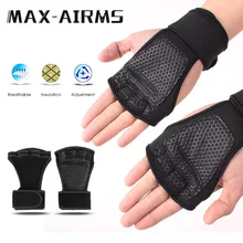 Maxairms перчатки для тяжелой атлетики тренировочные Захваты в тренажерном зале Перчатки для фитнеса женские мужские Кроссфит Бодибилдинг гимнастика напульсники