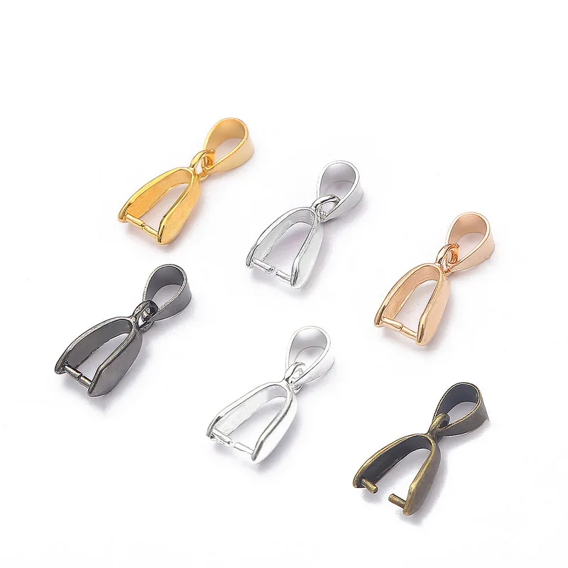 10 Uds cobre fianza de encanto cuentas melón hebilla de semillas colgantes plateados Clips de broche para la fabricación de la joyería DIY collar de suministrar