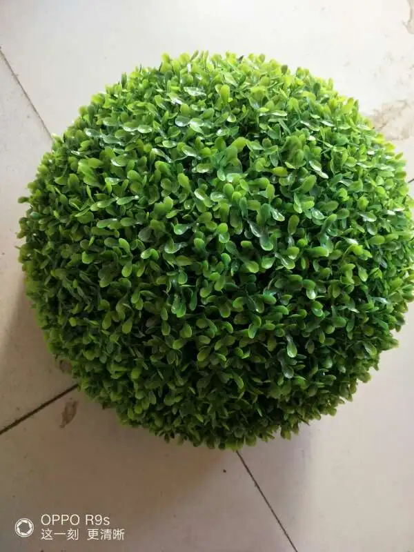 40 см Искусственный шар из зеленой травы, пластиковый орнамент для растений, вечерние украшения для сада, декор для свадьбы, декор для сада, домашний декор - Цвет: green Hua