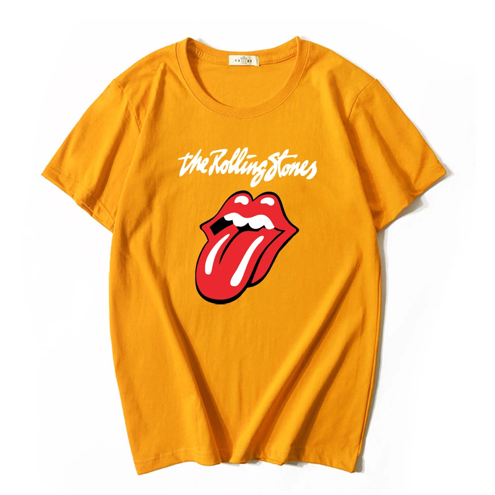 The Rolling Stones Women Men T-shirt Unisex Daily Short Sleeve Summer Graphic O-Neck Tees Tops Camisetas De Mujer Harajuku t shirt palm angels Tees