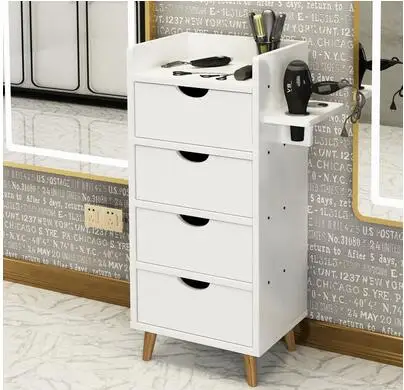 Barbershop cabinet Hair salon tool cabinet beauty salon storage cart tool car storage display