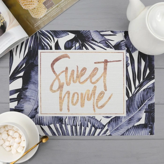 Салфетка на стол &quotSweet home&quot ПВХ 40х29 см 4780286 | Дом и сад