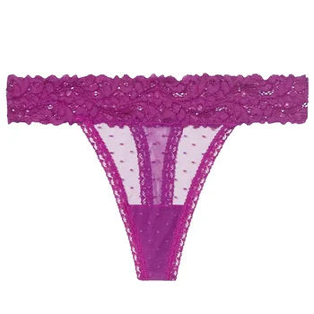 Sexy Lace Panties For Women Low Waist Transparent Breathable Ladies Briefs Thong T Back Femme Underwear Hot Sale Girls Lingerie 1