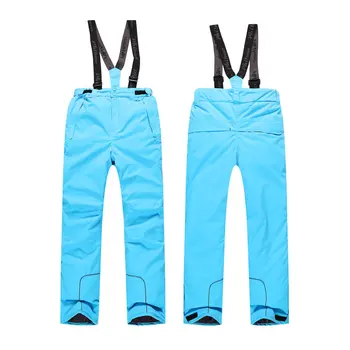 

Children Kids Winter Warm Outdoor Waterproof Ski Pants Bibs Snow Trousers dropshipping