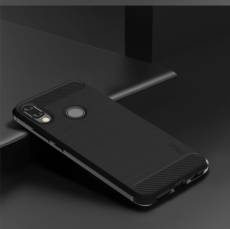 Mofi для Xiaomi Redmi Note 7 Pro мягкий силиконовый матовый чехол из углеродного волокна для Xiaomi Redmi Note 7 защитный чехол