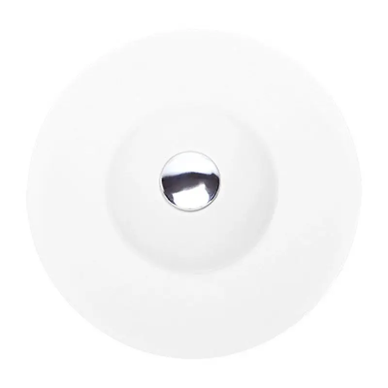 1 шт Силиконовая крышка Слива кухонная раковина Слив Фильтр пробка для ванной пробка - Цвет: Белый