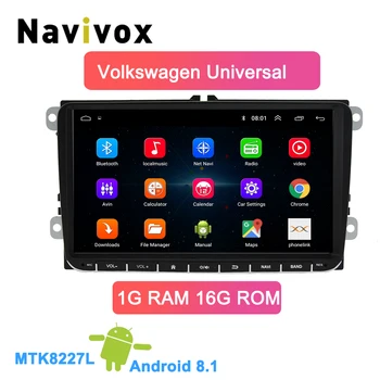 

Navivox Android 8.1 Car DVD GPS Navigation for Skoda POLO GOLF 5 6 PASSAT B5 B6 TIGUAN TOURAN Caddy Seat Rapid