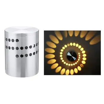 

One One Sell 3w Led Porch Light Aluminum RGB Remote Control Spiral Light Porous Lamp Creative Corridor Aisle Ceiling Light