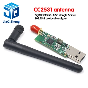 

Wireless Zigbee CC2531 Sniffer Bare Board Packet Protocol Analyzer Module USB Interface 4.0 Bluetooth Module with Antenna
