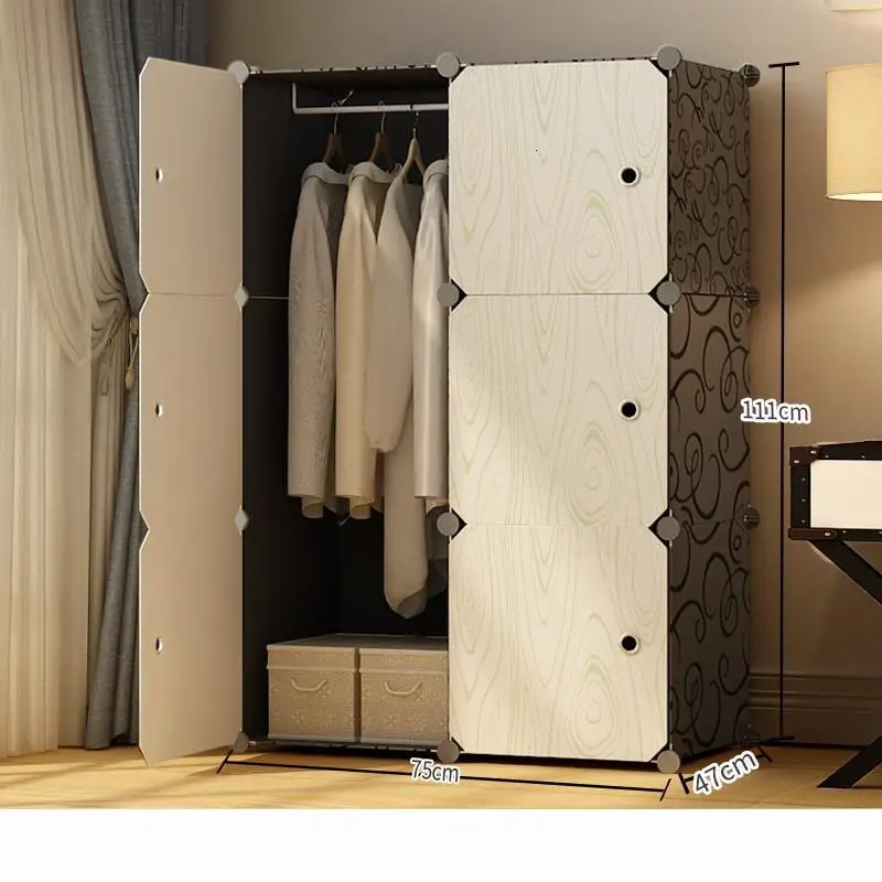 Per La Moveis Para Casa Gabinete Armadio Armario Ropero Szafa Meuble Rangement Closet De Dormitorio Guarda Roupa Mueble Wardrobe - Цвет: Version AM