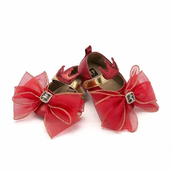 

Baby Girl Newborn Shoes Spring Summer Sweet Lace Flower Big Bow Butterfly Decor Dance Ballerina Pram Crib Shoe
