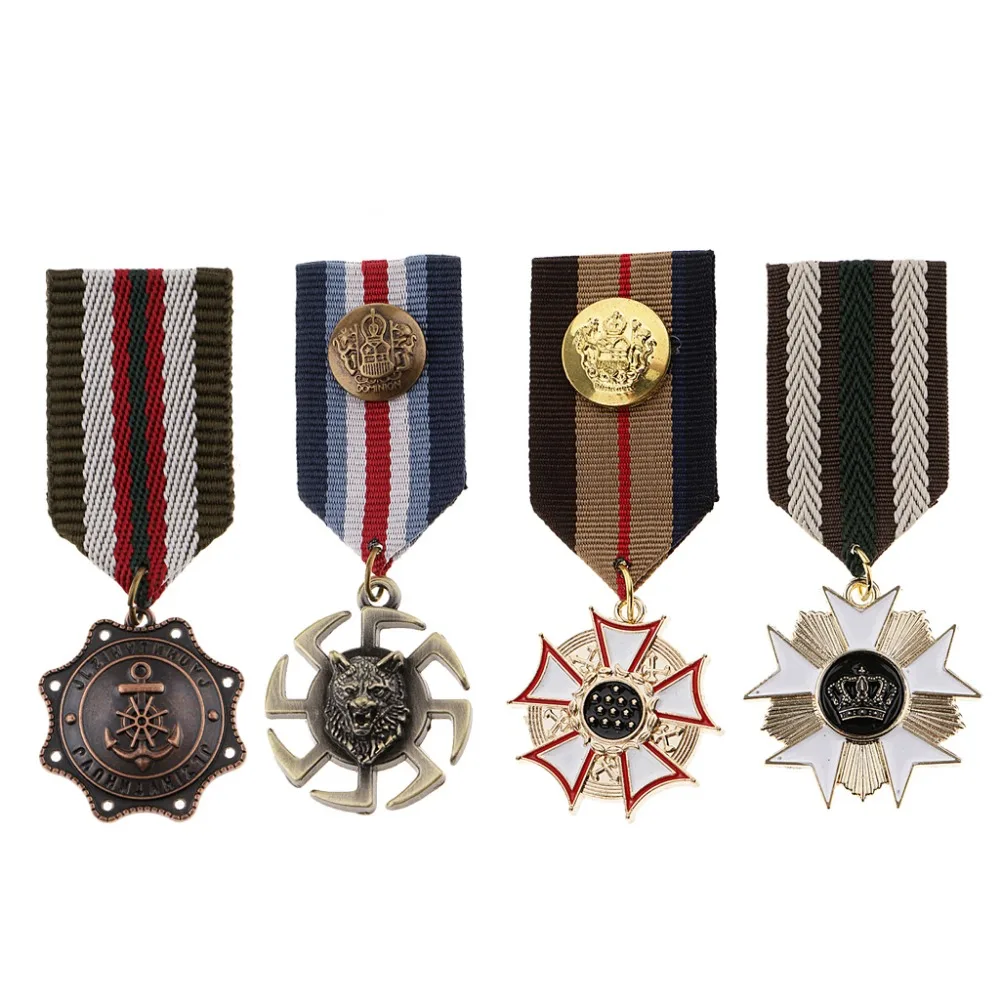 dailymall Retro Women Mens Uniform Medal Badge Brooch Pin Charm Jewelry Gift dailymall Retro Women Mens Uniform Medal Badge Brooch Pin Charm Jewelry Gift