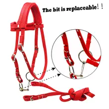 Лошадь Уздечка конного устройства износостойкие долгий срок службы Открытый Кемпинг оборудование для верховой езды Регулируемая утолщенная лошадь Холтер