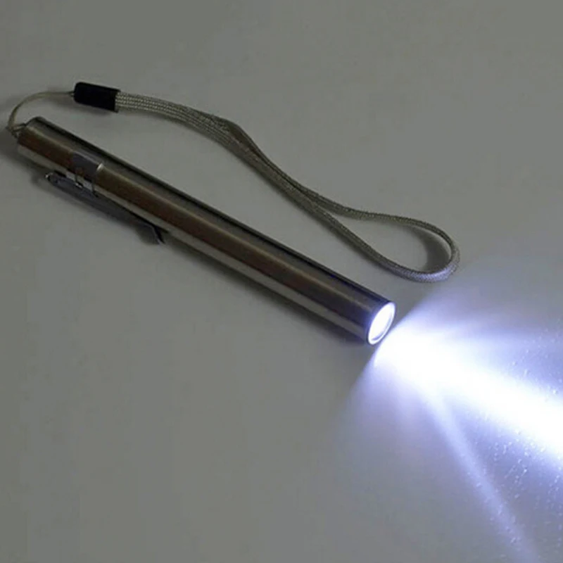 White Горячая Новинка USB Мини водонепроницаемая перезаряжаемая Светодиодная лампа Мощный многофункциональный светодиодный фонарик с металлическим зажимом - Испускаемый цвет: White