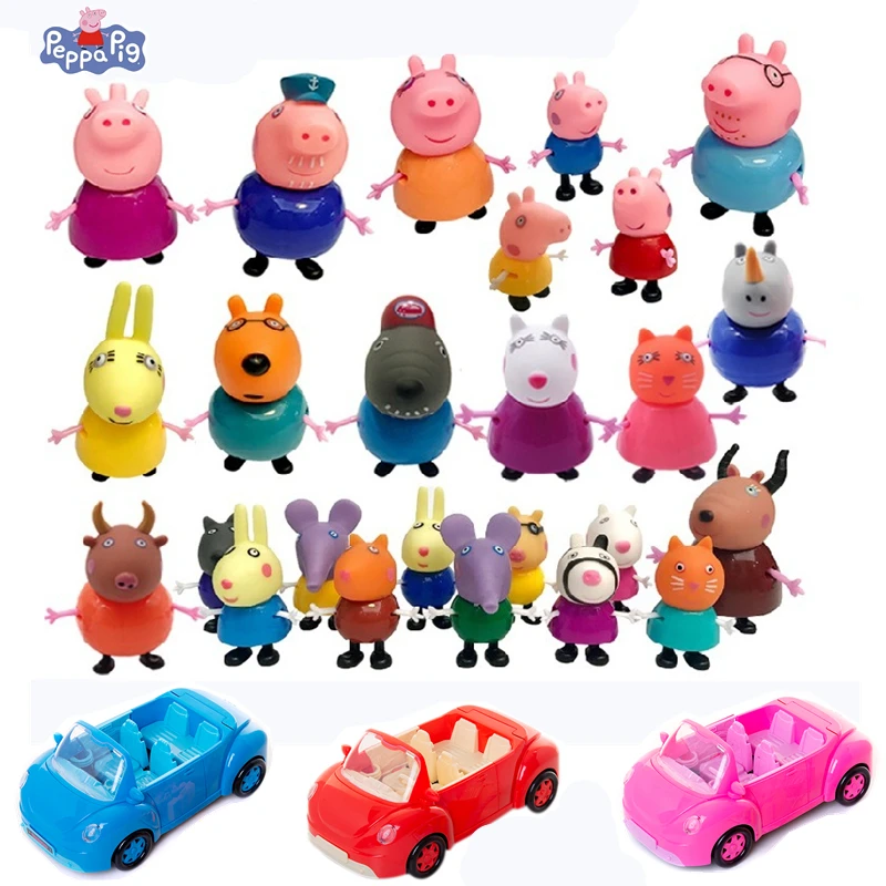 

Peppa Pig toys Action Figure George Peppa Pig School Desk Peppa Pig's Friends Piggy Teacher Model Dolls Children Toy