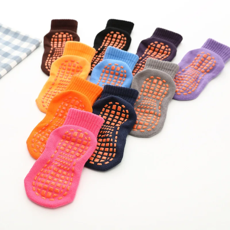 Детские носки для мальчиков и девочек осенне-зимние и весенние дышащие нескользящие носки-тапочки домашние детские носки короткие сетчатые Носки ярких цветов