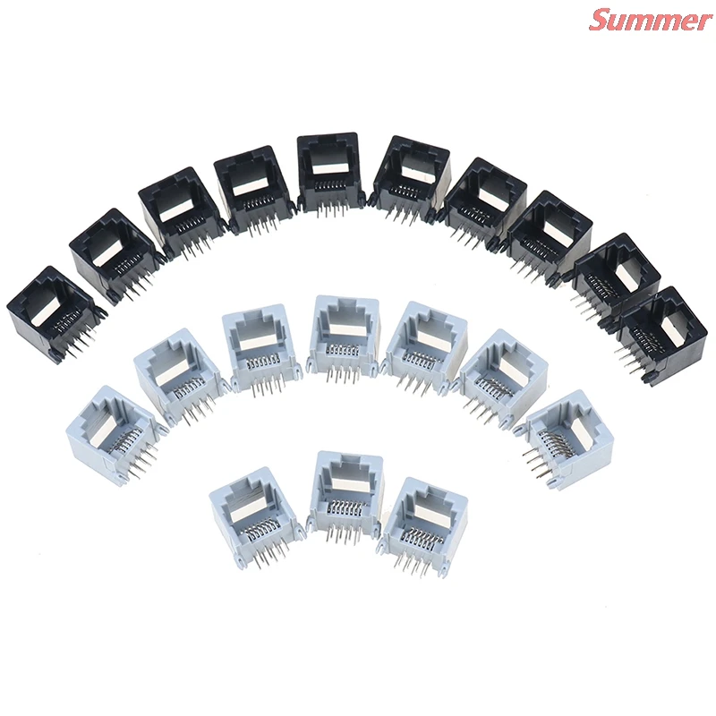 Good Quality And Low Price 10pcs/lot RJ45 8P8C Computer Internet Network PCB Jack Socket | Строительство и ремонт