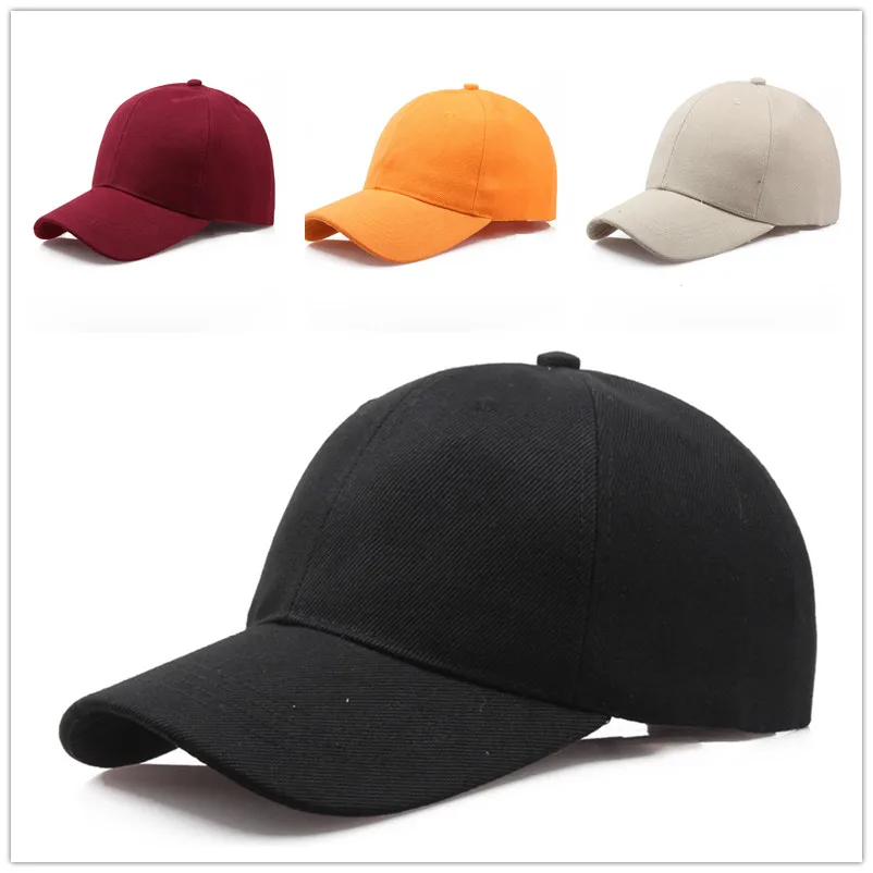Unisex Cotton Visor Thickened Plain White Black Pure Color Cap Cap Working Cap Baseball Cap Visor Hats