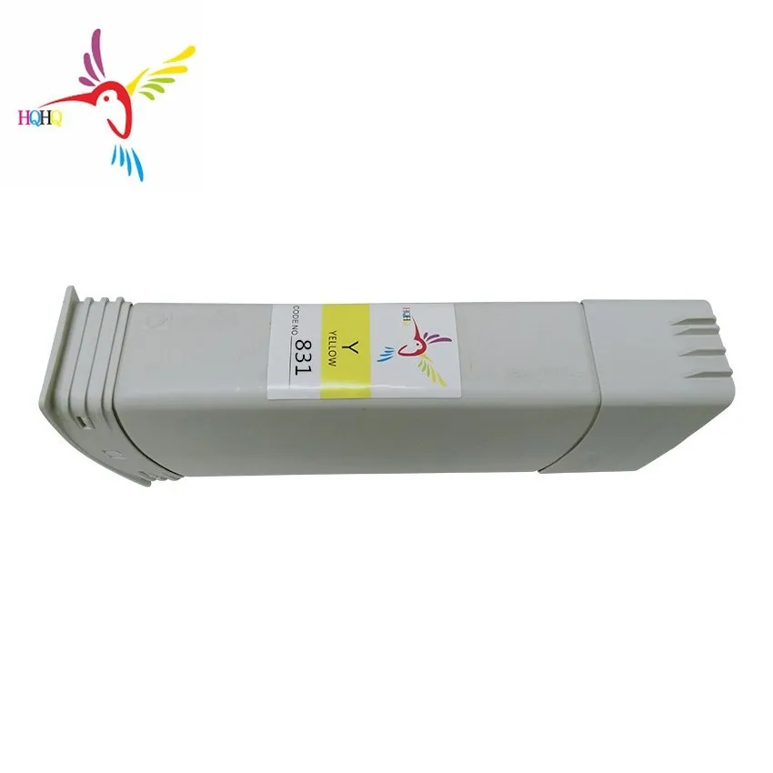 Yellow 831 чернильный картридж для hp латекс 310/330/360 831 пигментные чернила картридж для hp 310/330/360 принтер латекс совместимый картридж с чернилами 831 - Цвет: Yellow