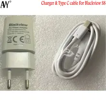 AVY для Blackview S8 EU Plug 5V2A разъем зарядного устройства для путешествий с кабелем типа C расширенная версия кабель type-C для S8