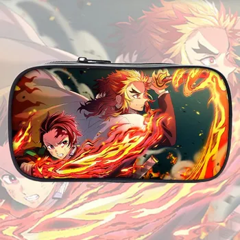 

Anime Demon Slayer: Kimetsu No Yaiba Pencil Case Multi-functional Students Pencil Bag StorageBag For School Learning Supplies