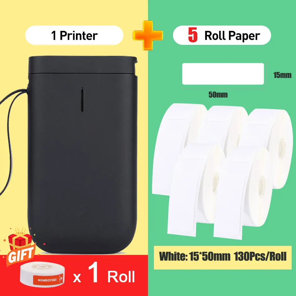 Niimbot Portable Mini Bluetooth Label Printer Pocket  Wireless Thermal Label Printer Inkless For Mobile Phone Android iOS D11 pocket sticker printer Printers