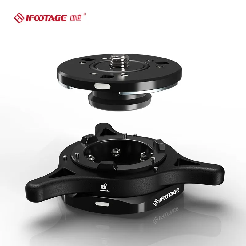 ifootage SEASTARS Q1 QUICK RELEASE plate Base Plate Clamp Tripod Screw Mount fast loading for DSLR Camera Camcorder Manfrotto