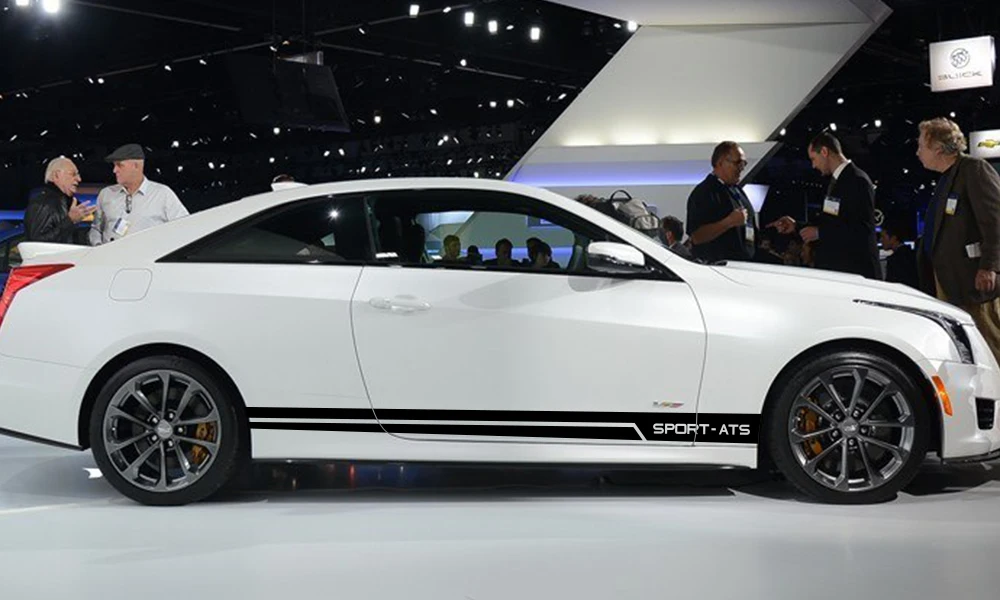 2 шт. наклейки на боковые двери автомобиля для Cadillac CTS CT6 ATS XTS Авто Виниловая пленка обертывание Стайлинг Декоративные Наклейки тюнинг автомобильные аксессуары